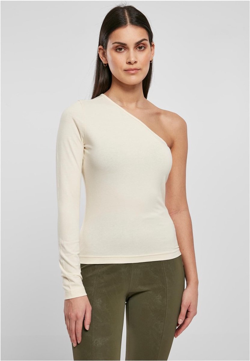 Urban Classics Asymmetric Longsleeve top XL Ivoorkleurig