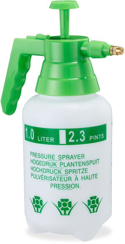 Foto: 10x drukspruit 1l plantenspuit onkruidspuit druksproeier met pomp tuin