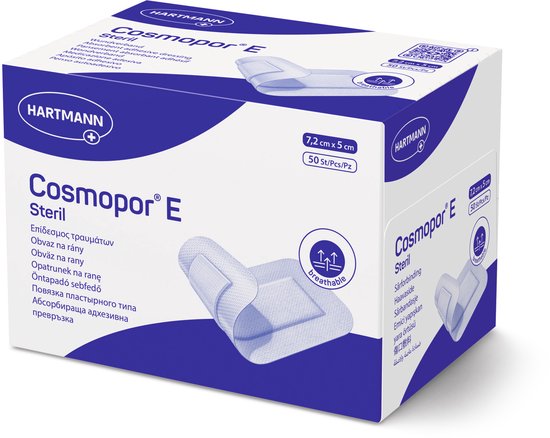 Hartmann - Cosmopor E - zelfhechtend wondverband - 7,2 x 5cm