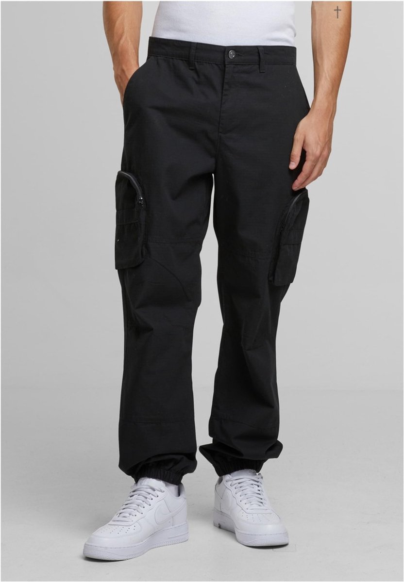Urban Classics RipstopLoose Fit Cargobroek Taille 36 inch Zwart