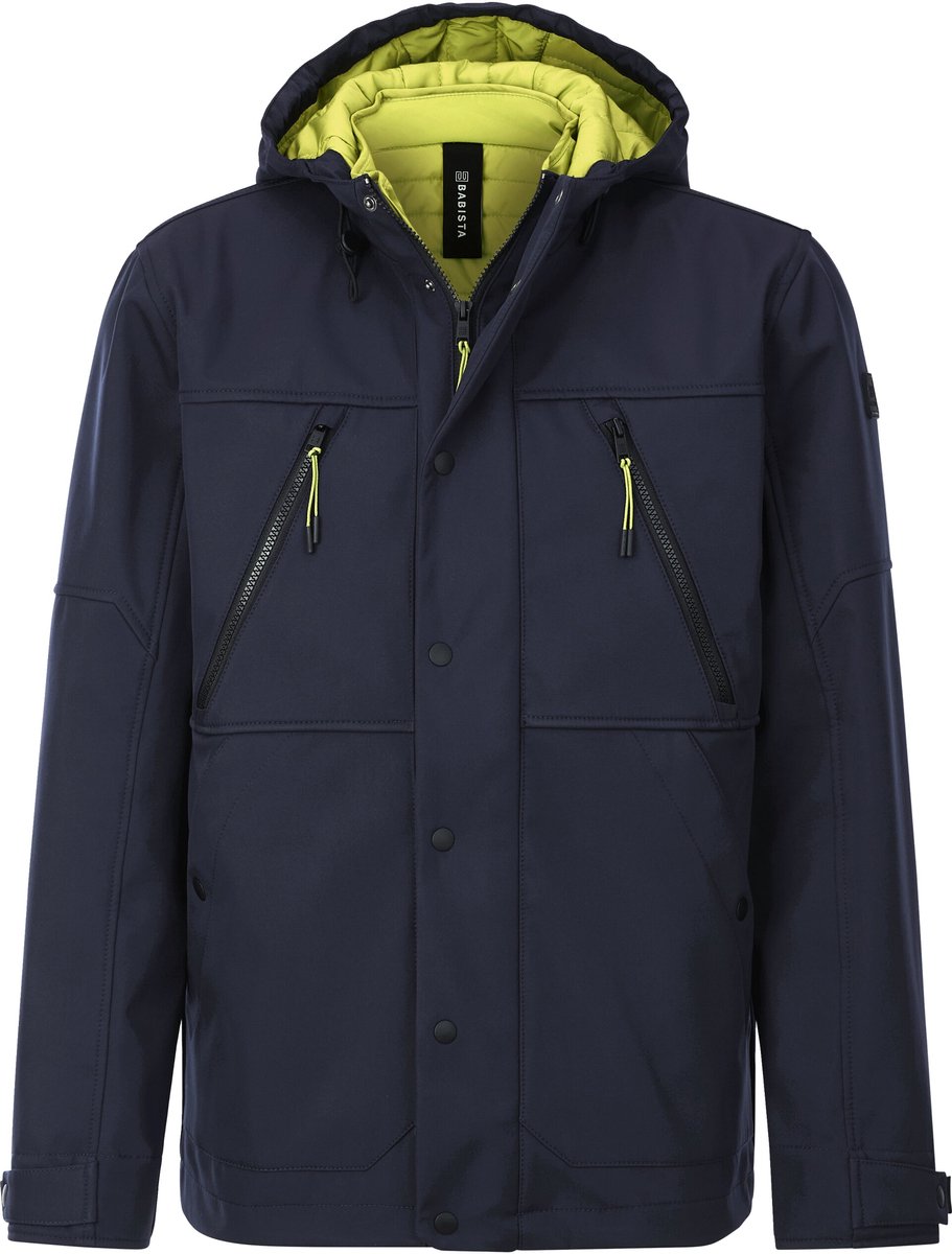 Babista herren Softshelljack – donkerblauw