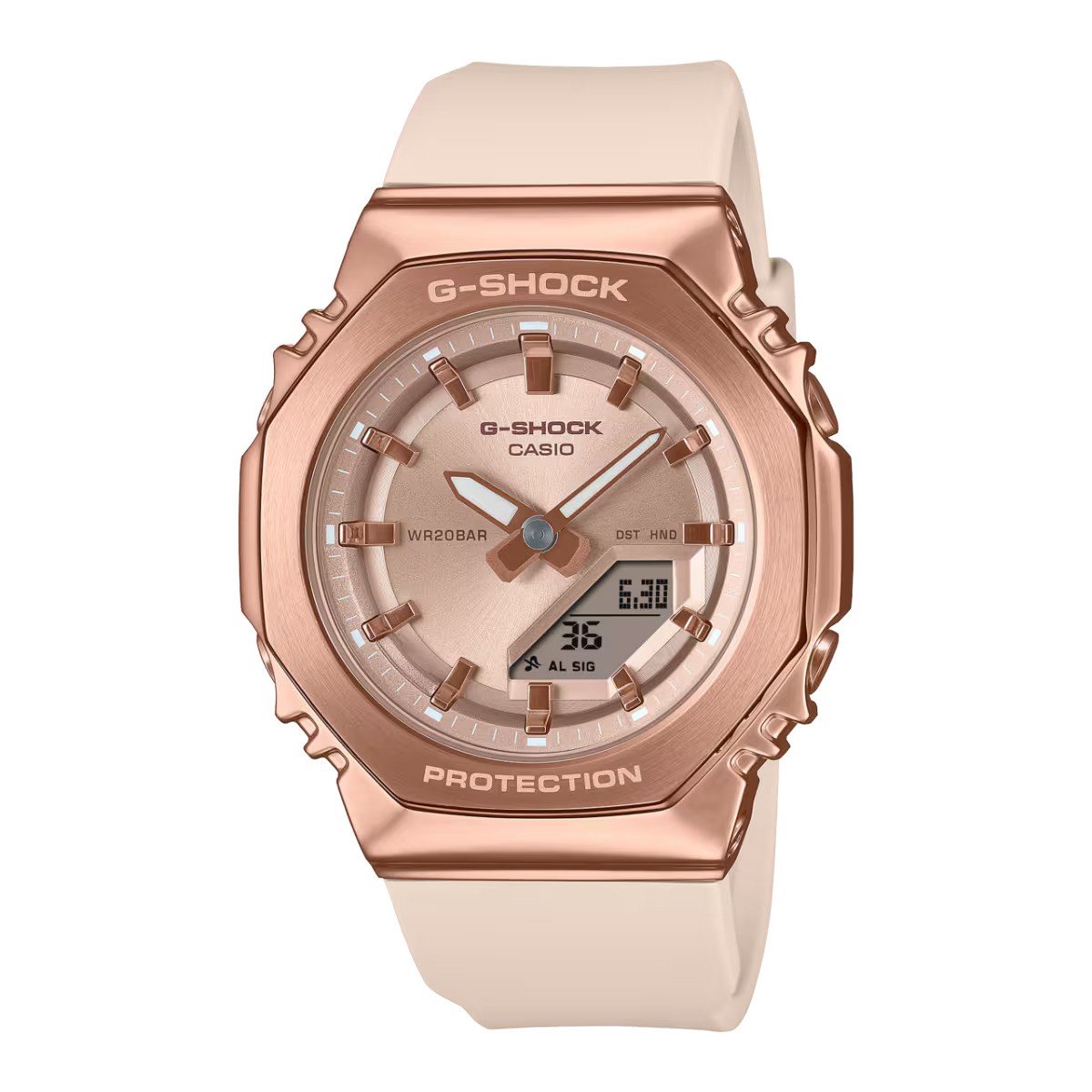 Casio G-Shock GM-S2110PG-4AER Horloge - Kunststof - Crème - Ø 40 mm
