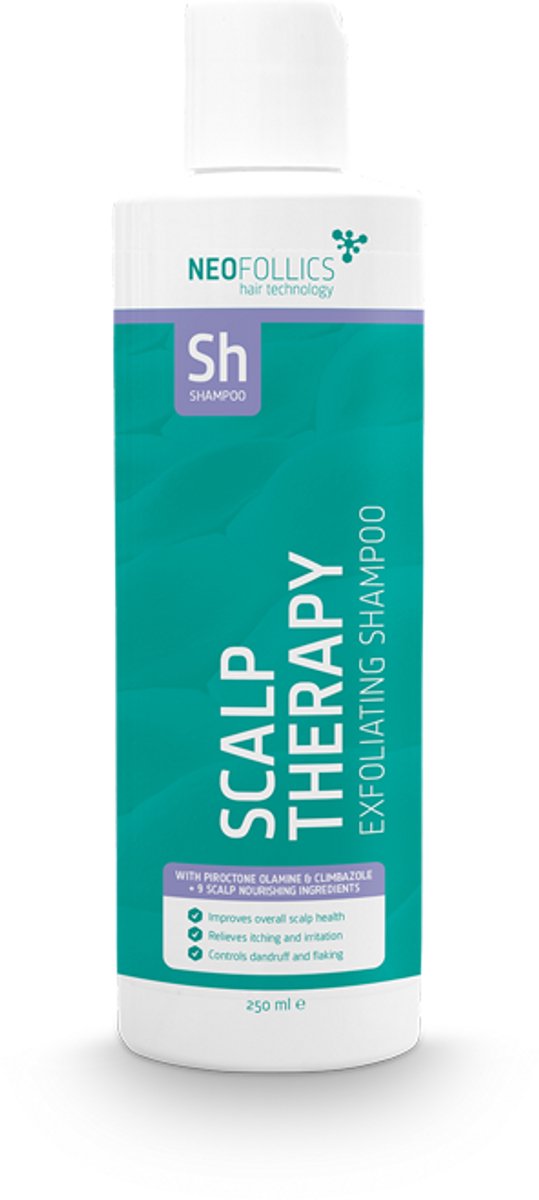 Neofollics Scalp Therapy Exfoliating Shampoo 250 ml - Anti-roos vrouwen - Voor Hoofdhuid met roos