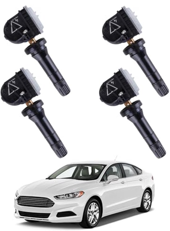 Pack van 4 RDKS TPMS Bandenspanning Sensoren - Geschikt voor Ford Galaxy en Fiesta - Real-time Monitoring