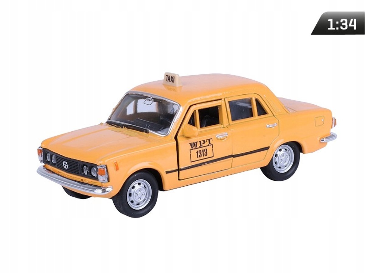 Fiat 125p Oranje Modelauto 1:34 Metaal Welly PRL Collectie