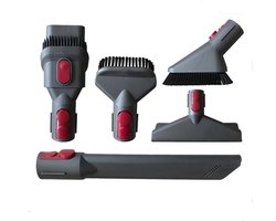 5-delige Elektrische Borstelkop Set - Geschikt voor Dyson V7 V8 V10 V11 V15, Snelloset & Opslagsteun