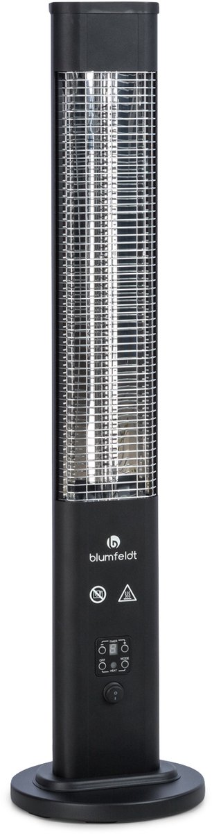 Klarstein Terrasverwarmer infraroodverwarming, stralingsverwarming voor binnen, infraroodv