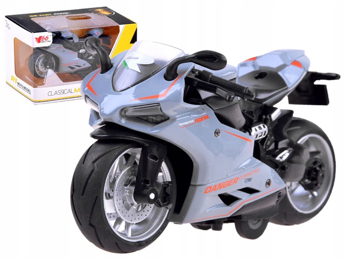 Gietijzeren Speelgoedmotor met Pull-Back Motor