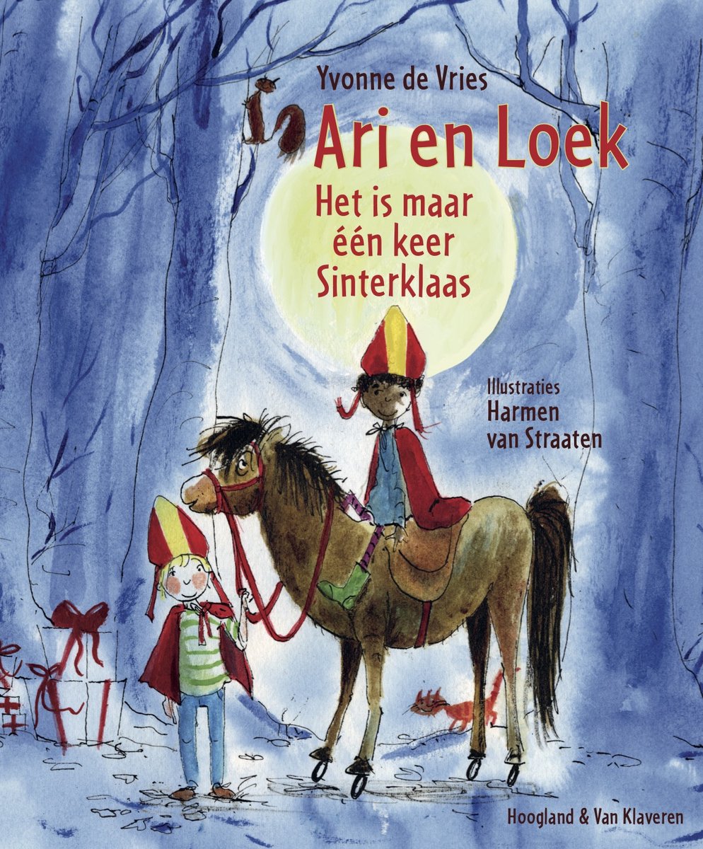 Omslag van Ari en Loek: Het is maar één keer Sinterklaas van Yvonne de Vries