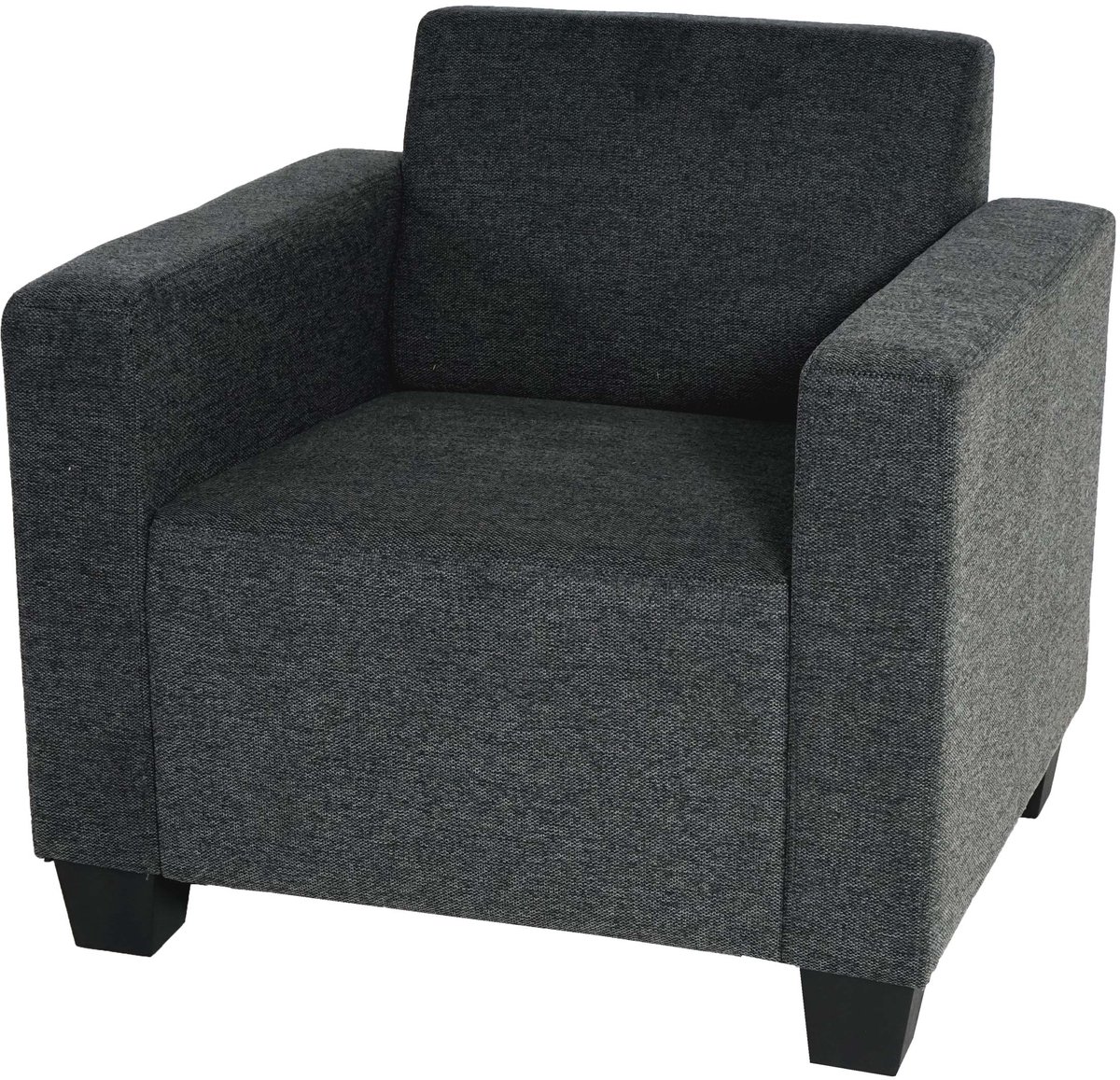 MCW Loungestoel Lyon, stof/textiel ~ antracietgrijs
