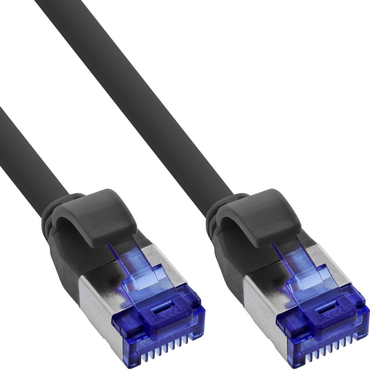 SFTP CAT6a slimline flexibele netwerkkabel | TPE LSZH | zwart | 15 meter