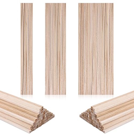 Gegroefde houten deuvels beukenhout voorgelijmd diameter 6mm