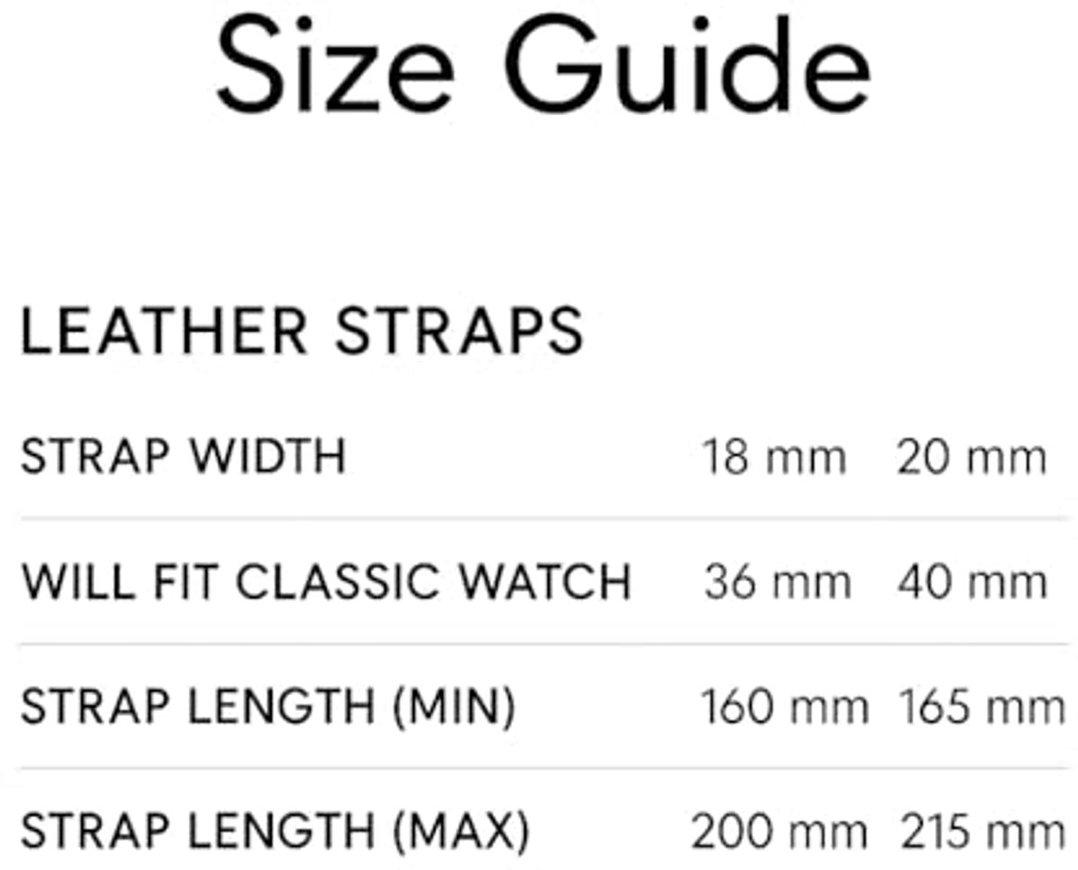 Classic St Mawes 20 mm Leren Horlogeband voor Heren - Bruin-Rose Goud