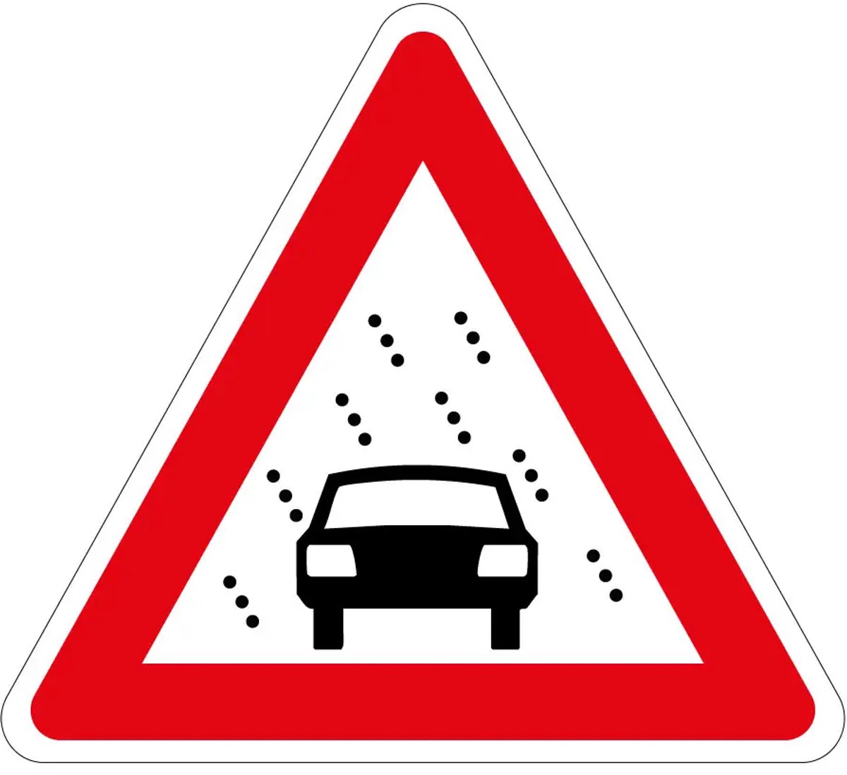 Slecht zicht sticker - J35 | 40 cm