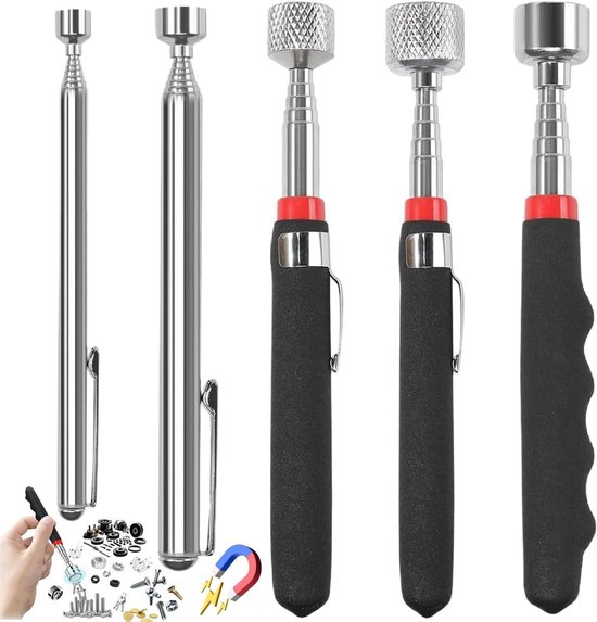 Magneet Rvs Jhubers Goods - Magneet Handheld Tool Set met Telescopische RVS ...