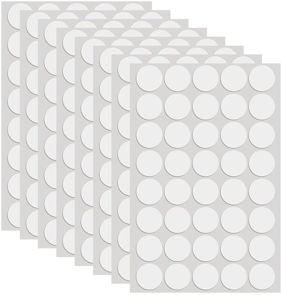 CKANDAY 360 stuks dubbelzijdige kleefpunten, 2 maten van transparant acryl voor posters, afneembaar, rond, herbruikbaar, streepvrij, voor metaal, glas, muur, hout, 20 mm en 10 mm