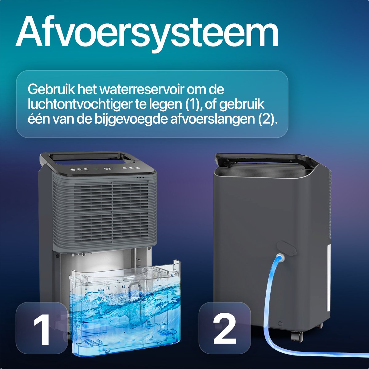 Intelligente Elektrische Commerciële Groene Huis 90l/Dag Draagbare Wiel Ontvocht