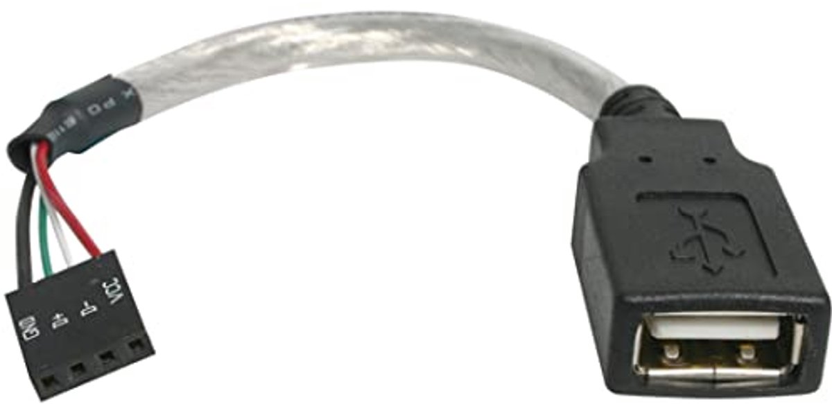 Image of 15cm USB 2.0 Kabel A-bus naar Moederbord 4-pins Header