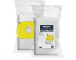 SQOON® Stofzuigerzakken Geschikt voor Lux D820 / Classic / Royal - Model 105023001 - High Filtration met Rubber Afdichting - 10 Stuks