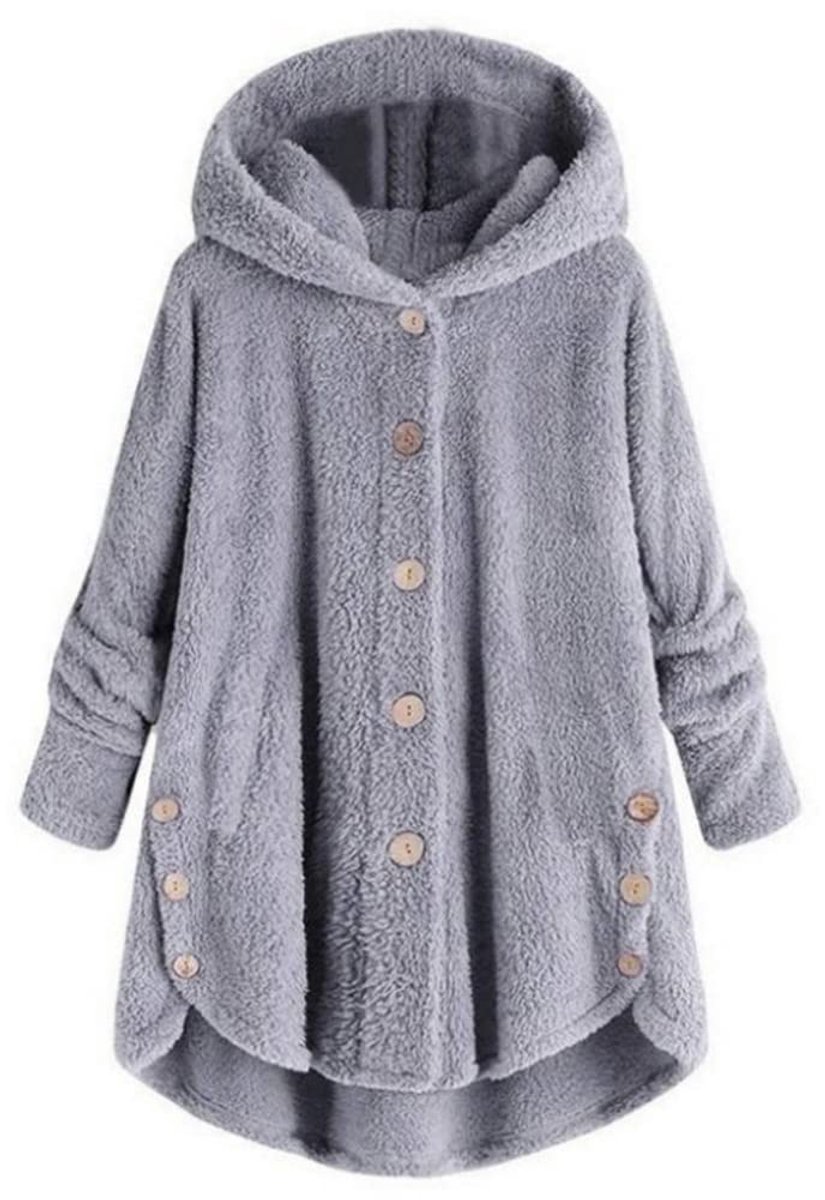 Dames Fleece Hoodie - Winterparka Met Capuchon - Plus Size - 5 Kleuren