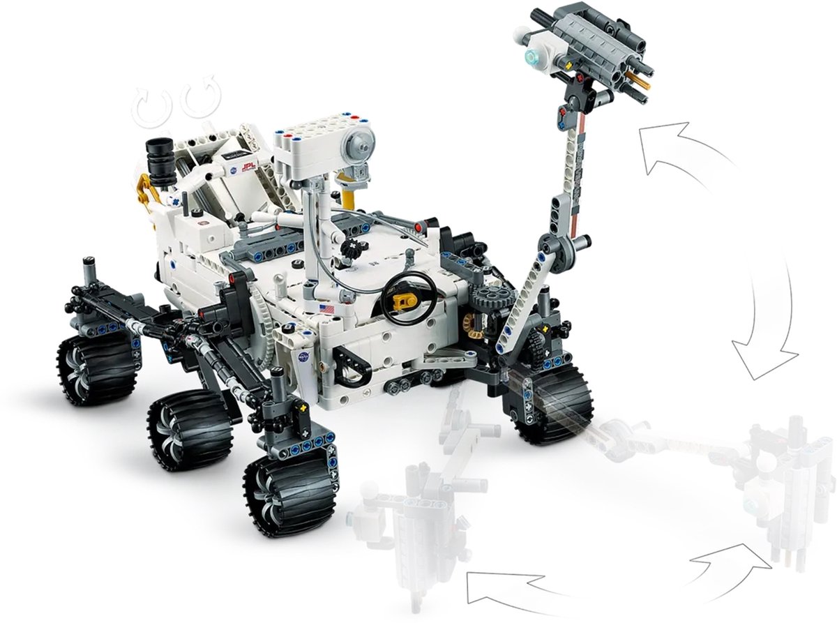 LEGO Technic NASA Mars Rover Perseverance Ruimte Set - 42158 — afbeelding 3