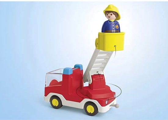 PLAYMOBIL Junior Brandweerwagen met ladder - 71683 van Playmobil — afbeelding 3