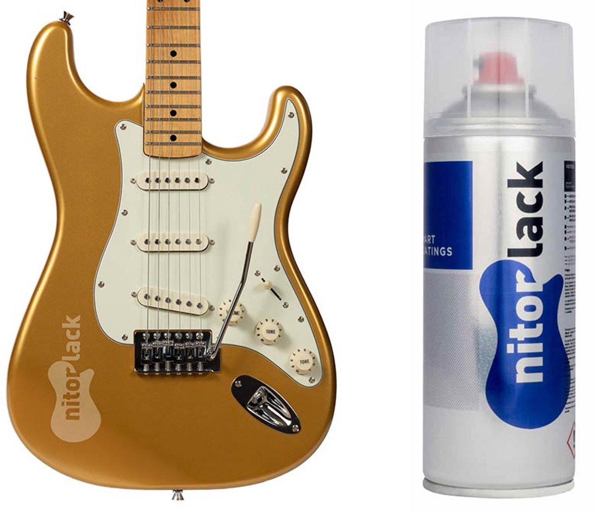NitorLACK N250802160 Nitrocellulose Lak Aztec Gold – 400 ml Spuitbus