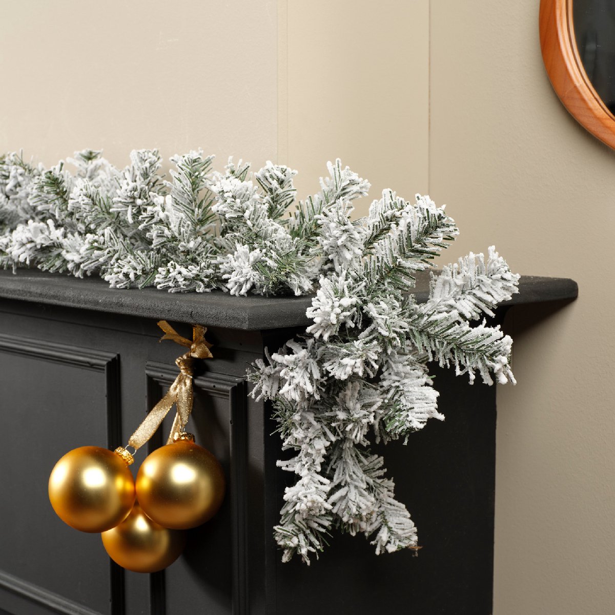 Guirlande Besneeuwd - 270 cm x 20 cm - Kerstdecoratie