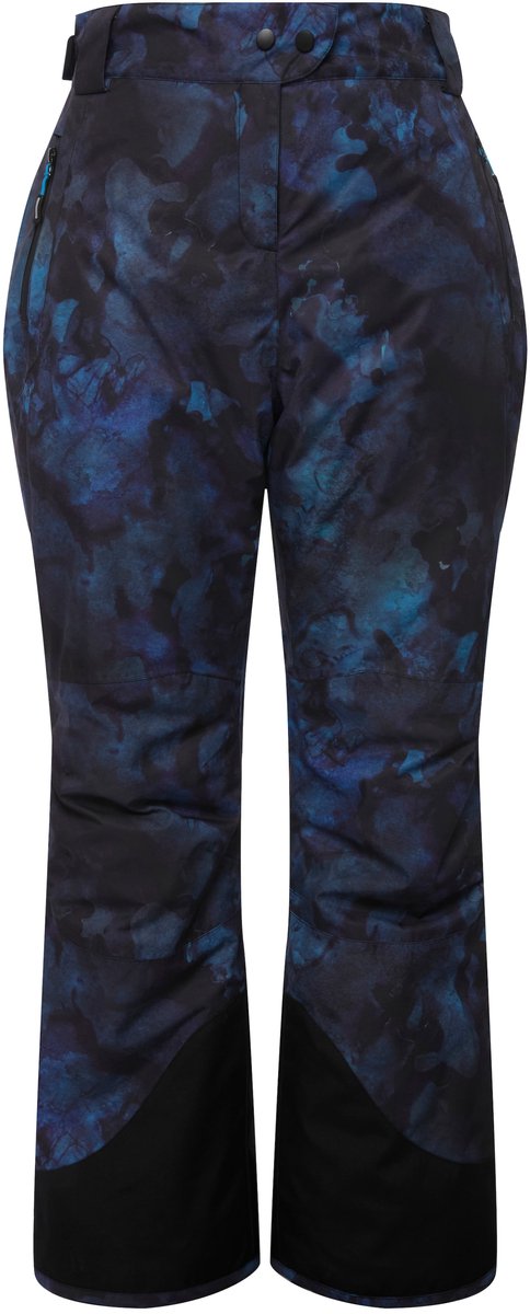 Ulla Popken - Dames - Functionele broek skibroek waterdicht klittenband - Petrol - Maat 52