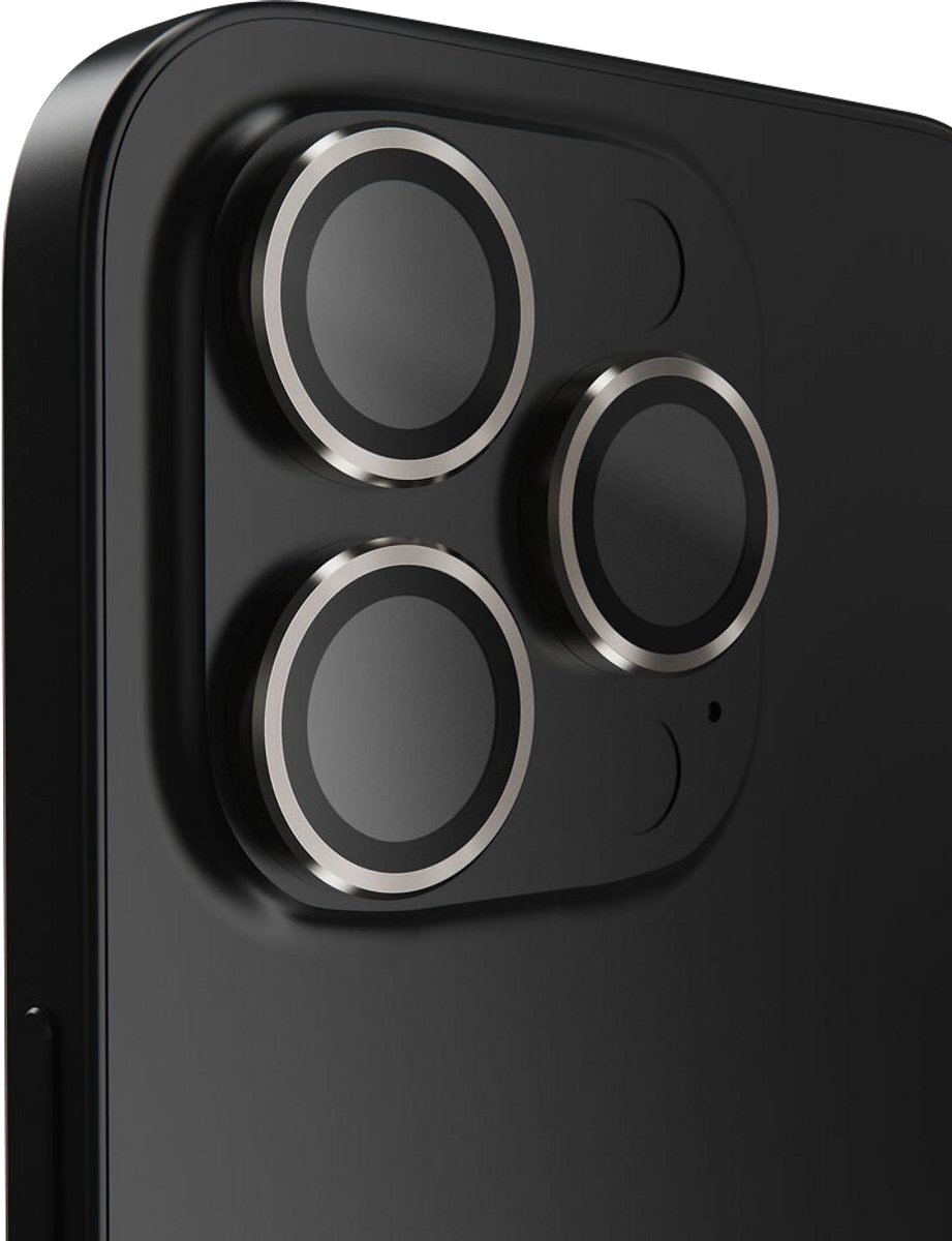 BodyGuardz Apex Individuele Camera Beschermers iPhone 16 Pro & Pro Max – Onaangetaste Beeldkwaliteit – Moeiteloze Installatie – Krastbestendig - Grijs