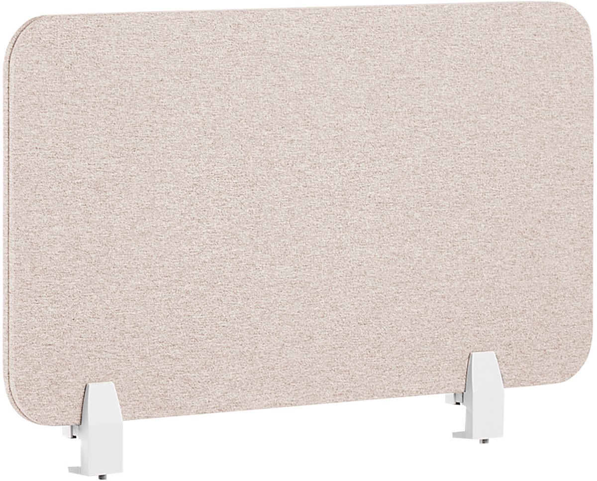 BELIANI WALLY - Bureauscherm - Beige - 72 cm - Polyester
