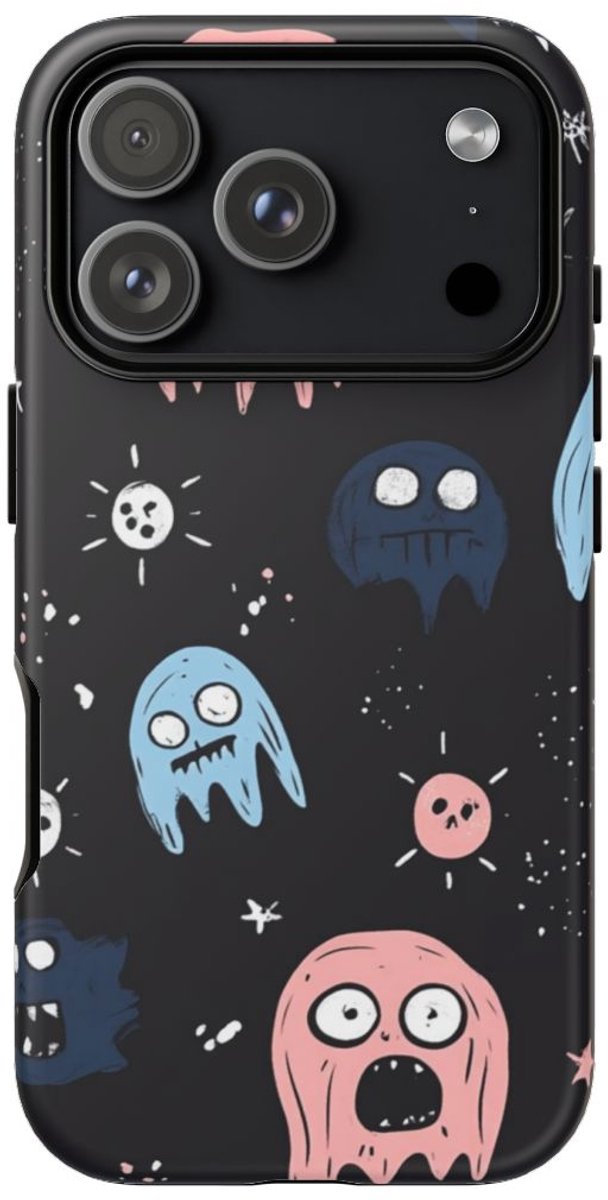 Schattig Griezelgeestenpatroon – Telefoonhoesje Geschikt voor iPhone 17 Pro