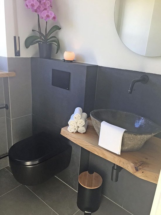 Set de 10 petites serviettes durables 30 x 50 cm avec boucle de suspension et motif gaufré