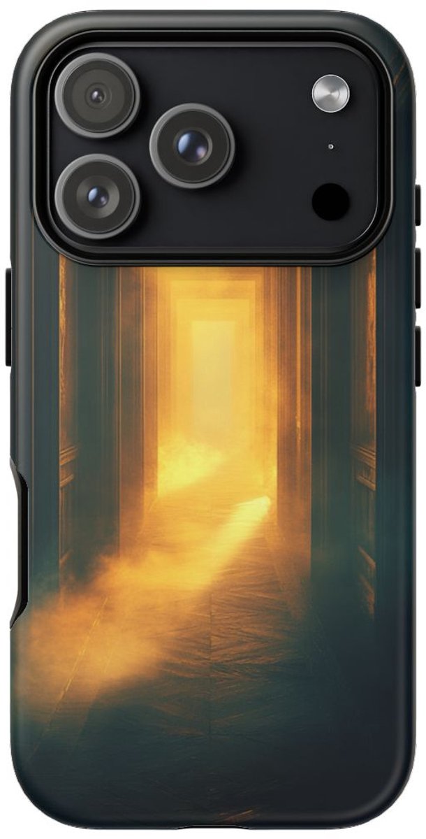 Mysterieuze Gang met Gloed van Licht – Telefoonhoesje Geschikt voor iPhone 17 Pro