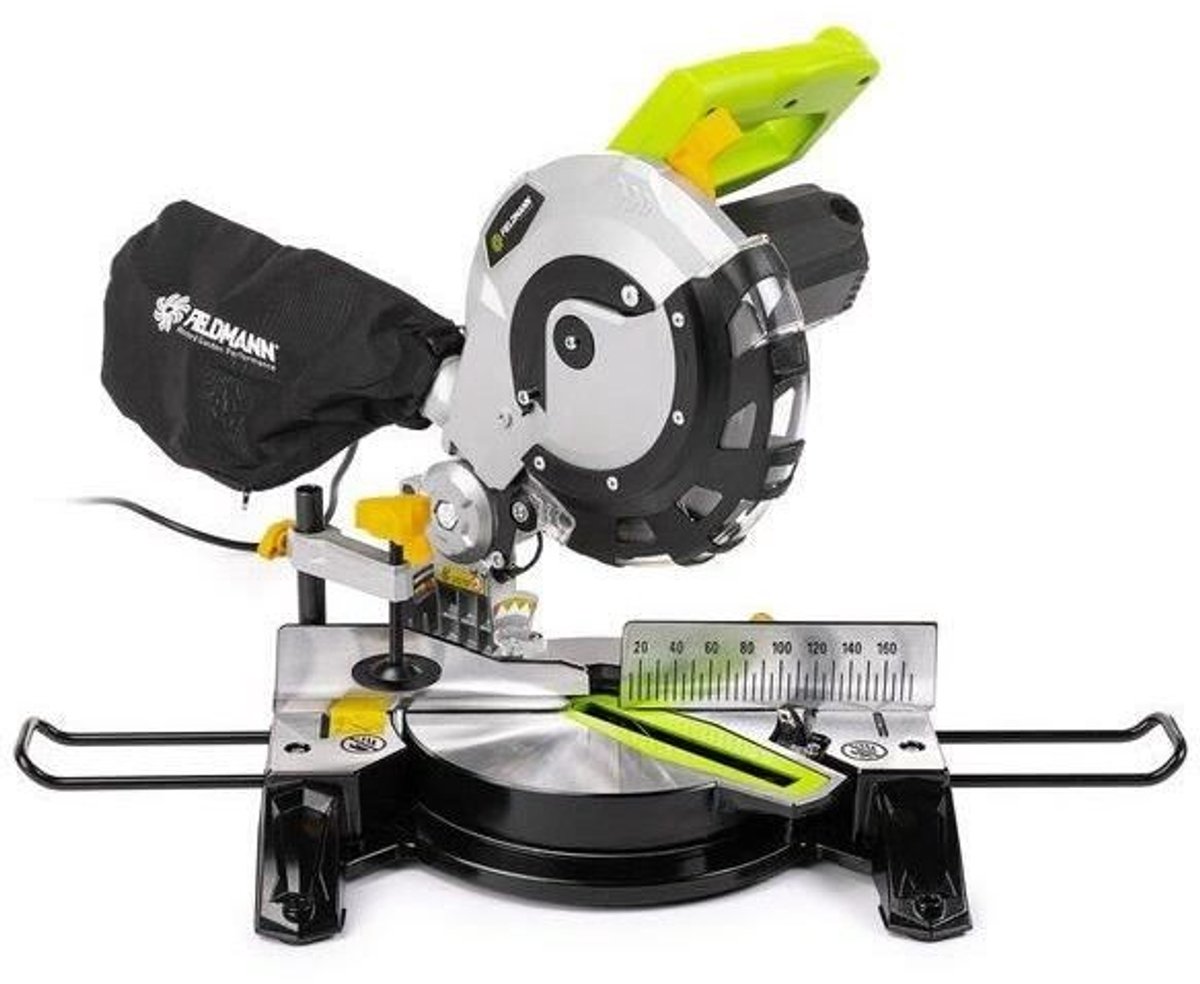 Verstekzaag - FIELDMANN - 1450 W - 210 mm - Hout - Groen