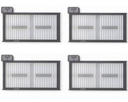 4x Geschikt voor Eufy X8 Pro / X8 Pro SES HEPA Filters - Vervangingsonderdelen voor Robotstofzuiger