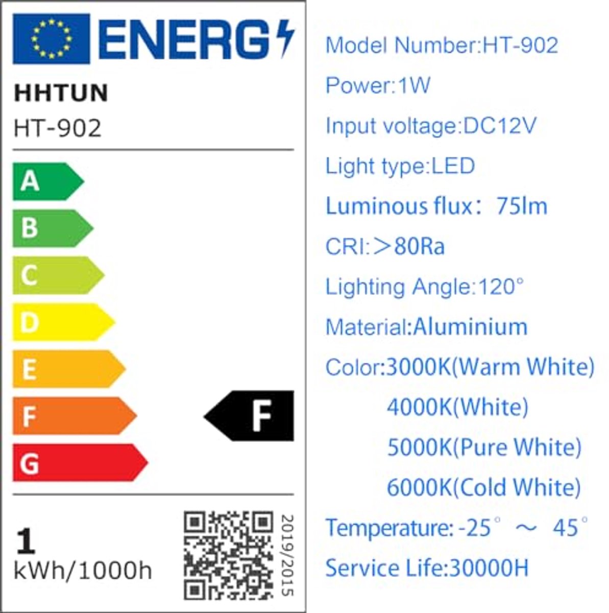 Mini LED Downlights 1W DC12V 9-Pack voor Ingebouwde Installaties en Kastenverlichting