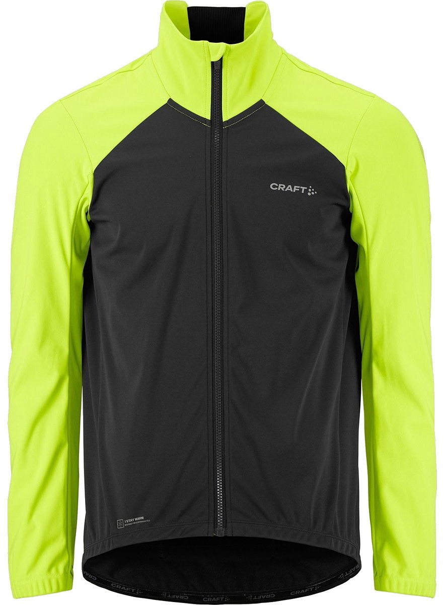 Craft Core Subz 2 Winter Fietsjack Heren - Slate Grey / Fluogeel | Maat: XL