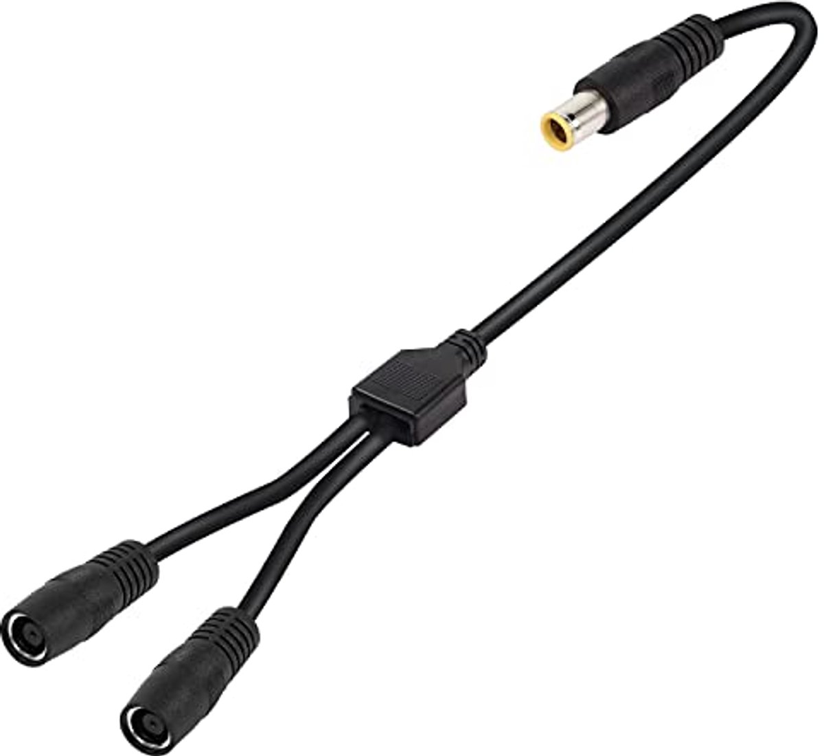 Y-Splitter Adapterkabel voor Zonnepanelen – DC 8mm Man naar Twee Vrouwelijke Netsnoeren (2 FT)