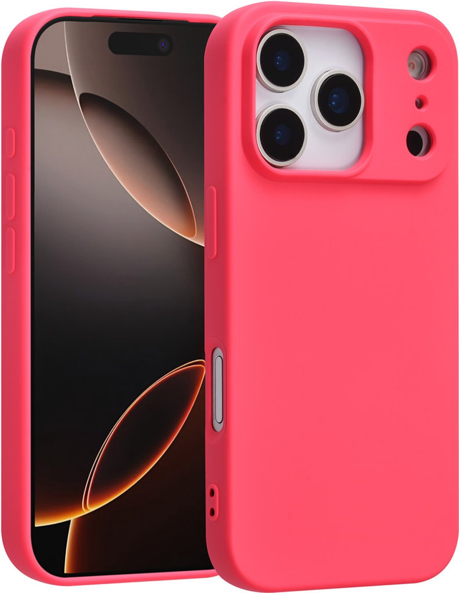 TUNIQ Back cover voor iPhone 17 Pro - Slank Ontwerp - Hot Pink