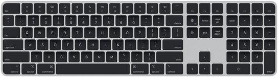 Apple Magic Keyboard clavier USB + Bluetooth QWERTY Anglais Argent, Noir