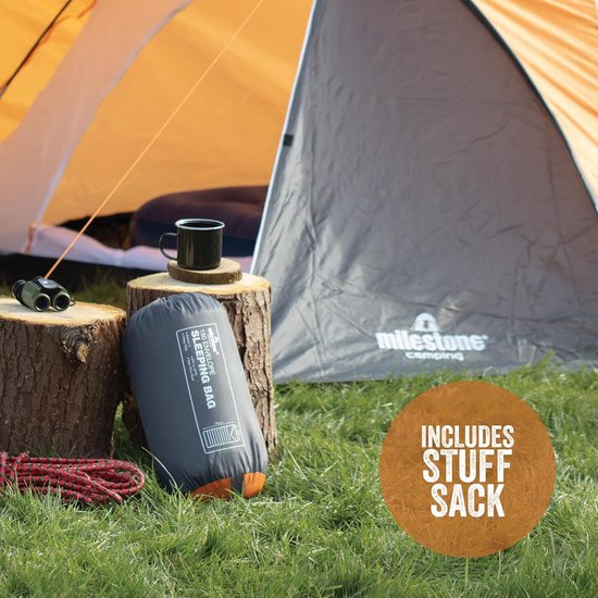 Enkel Slaapzak voor Kamperen en Festivals - Lichtgewicht en Warm van Merkloos — afbeelding 2