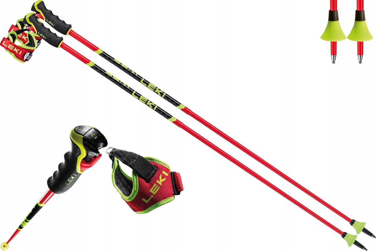 LEKI VENOM GS 3D Slalom Skistokken 120cm - Trigger 3D