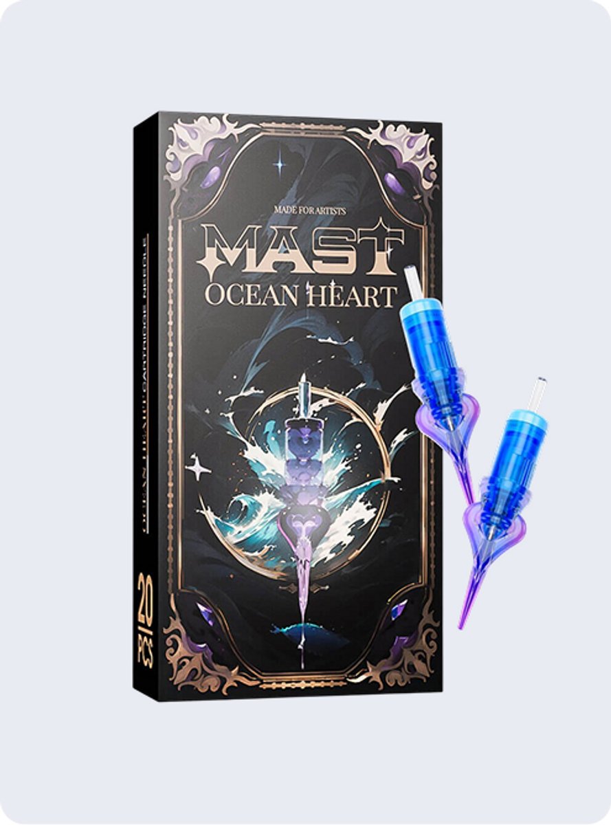 Mast Ocean Heart 0803RL Needle Cartridges 0.25 mm – Box of 20 pcs