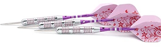 Roze Darts voor Dames 21 gram met Stalen Punt - Inclusief Aluminium Schachten van Merkloos — afbeelding 5