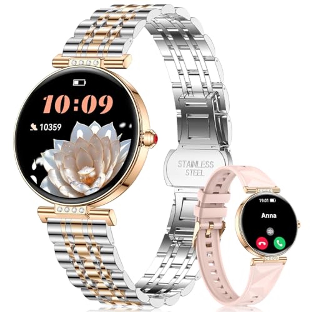 Moderne Gouden Dameshorloge met Vierkante Wijzerplaat - Waterdicht Polshorloge voor Vrouwen