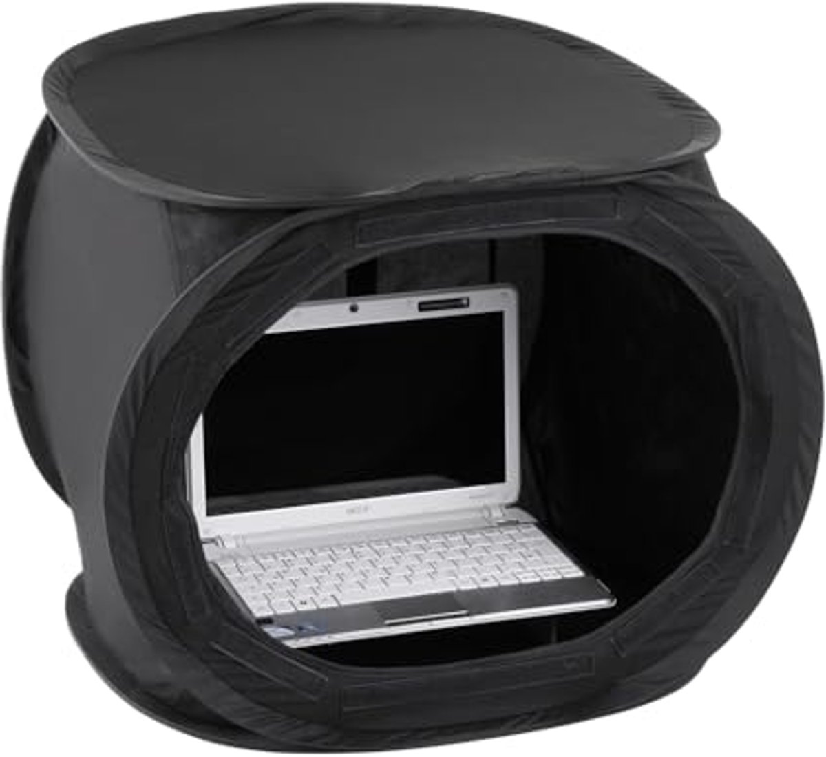 Pop-Up Laptoptent 50 x 50 x 50 cm voor betere kleur- en beeldcontrole, lichtgewicht en compact voor outdoor fotografie