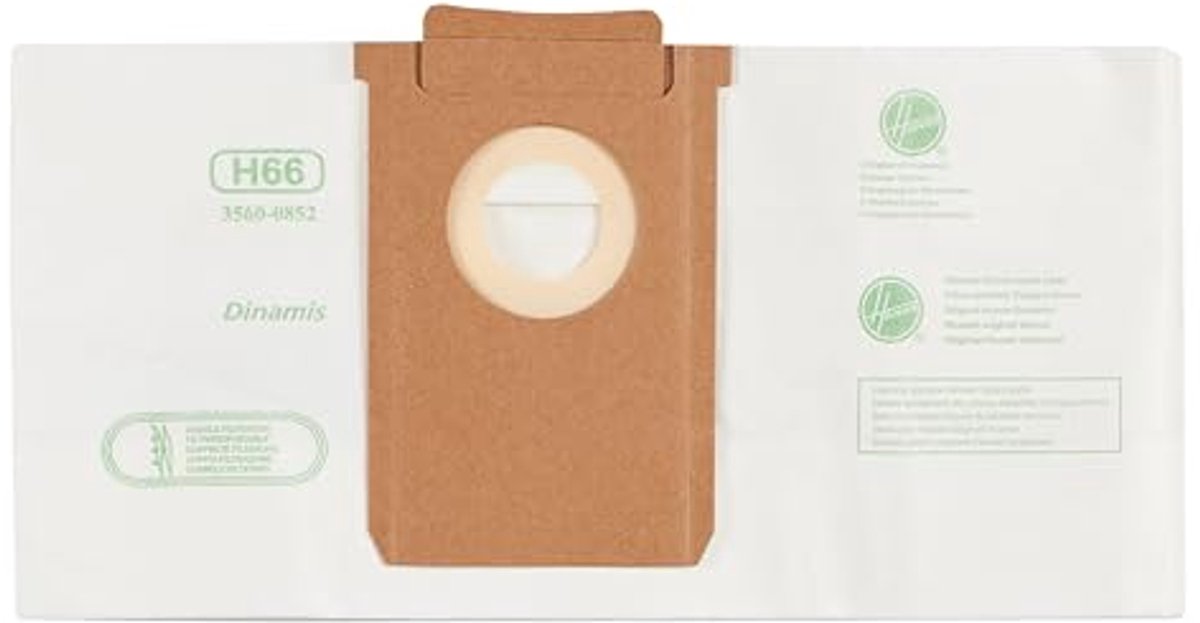 Stofzuigerzakken voor Hoover stofzuigers - Papier, Geurabsorberend, 4 stuks