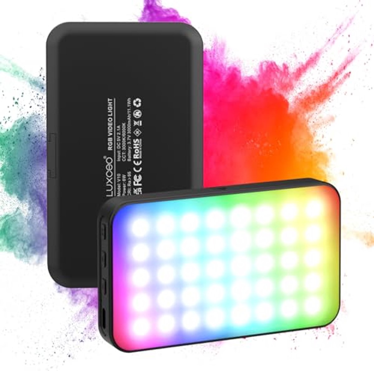 RGB LED Videolamp 6W met CRI 95+ voor Vloggen en Videoconferenties