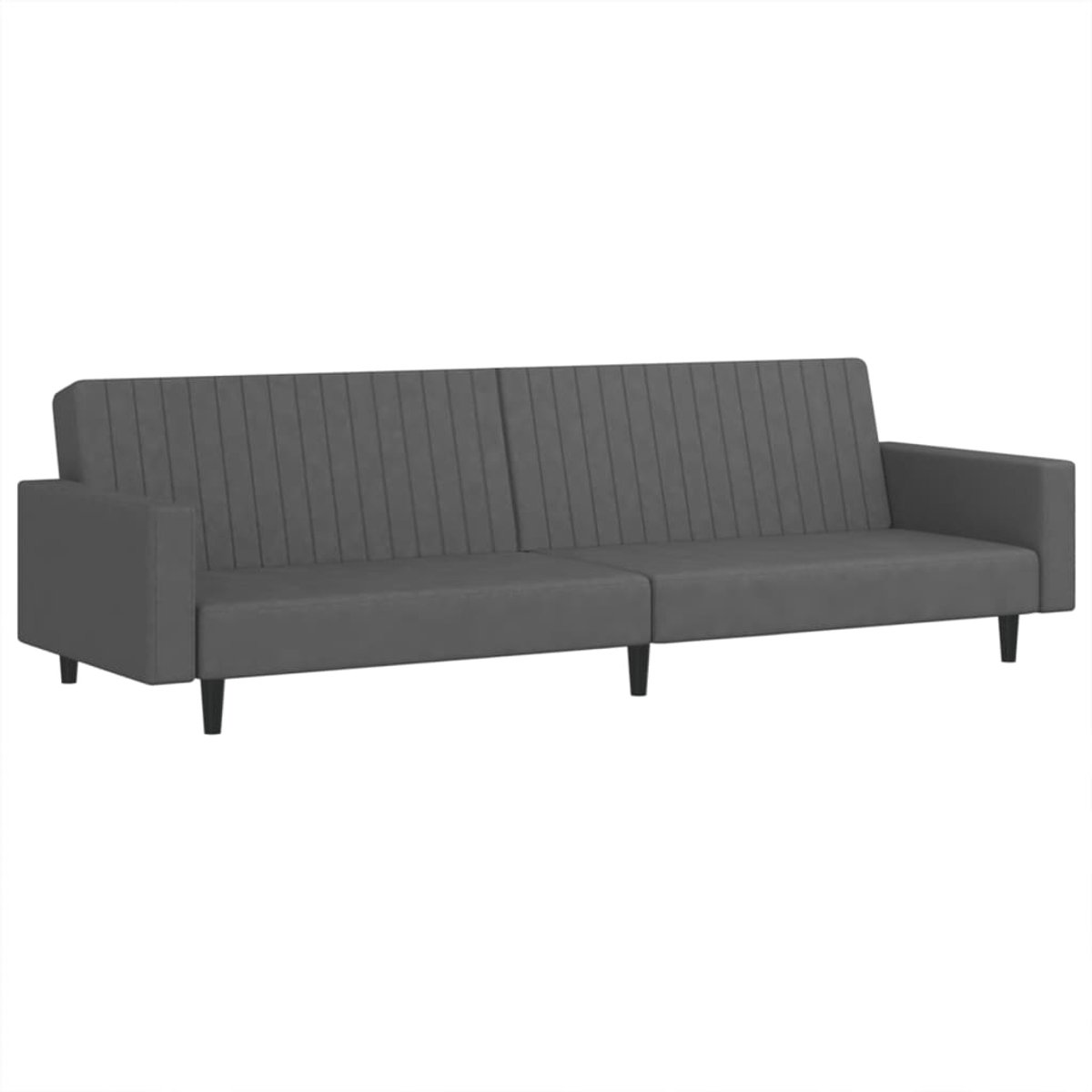 Slaapbank - Uitklapbaar - Slaapstoel - Logeerbed - Zetelbed - Slaapfauteuil - Vouwbed - 2 persoons - Zeer comfortabel - Donkergrijs